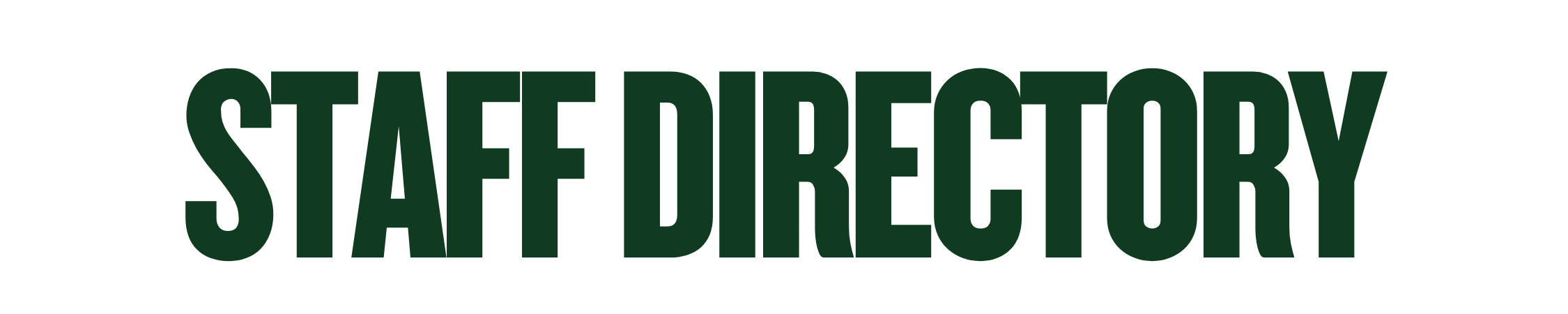 Staff Directory Title